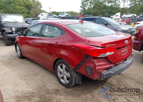 2012 Hyundai Elantra Gls (Ulsan Plant) from USA, damaged, VIN KMHDH4AE5CU462834